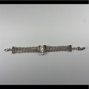 Brighton silver heart bracelet